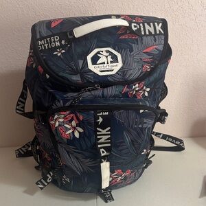 Floral Backpack - Navy